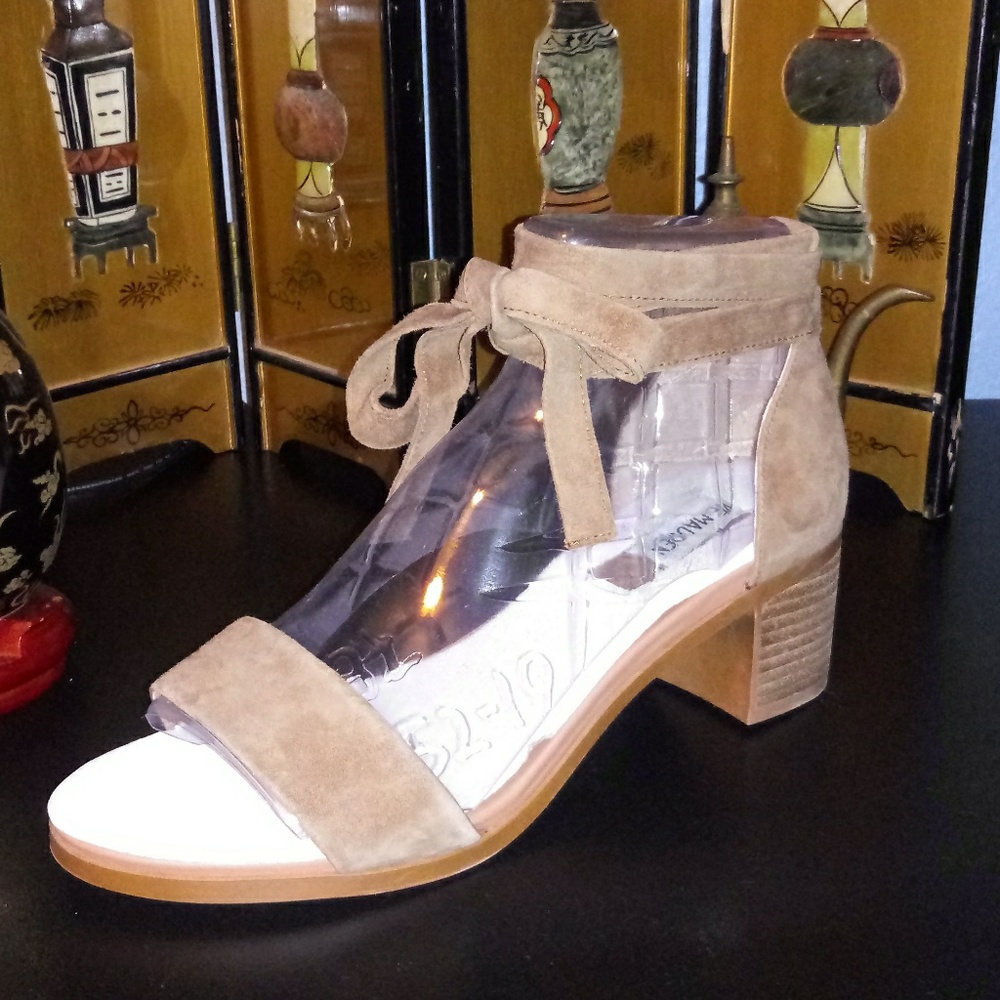 Suede Leather Tan Sandals